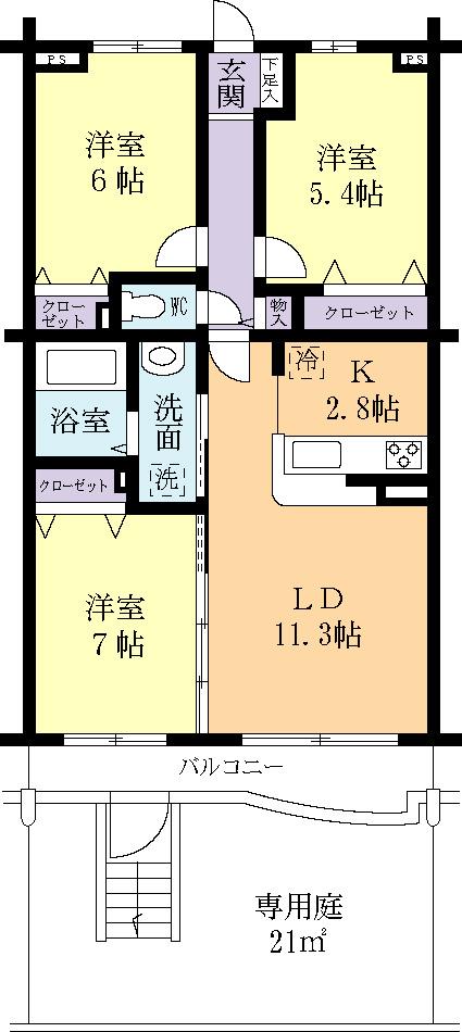 エンゼルランプの間取り