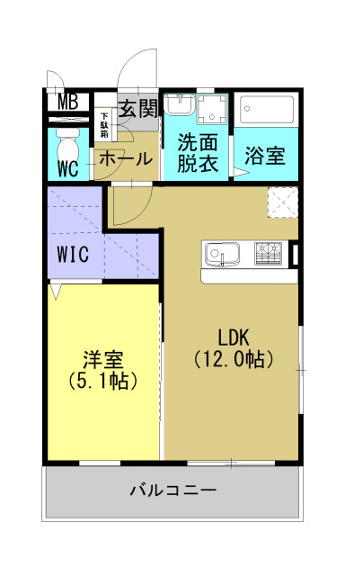 【上天草市大矢野町上のマンションの間取り】