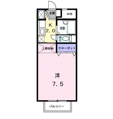 パ－クサイド素川の間取り