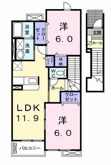 フレイムＫの間取り