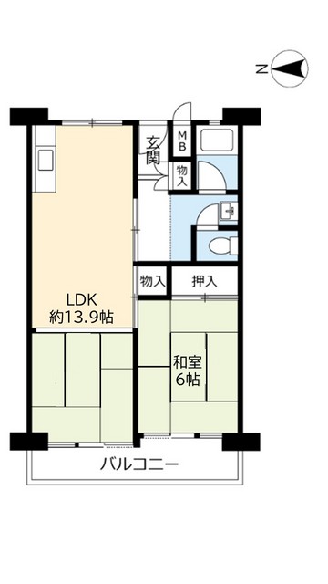 ＵＲ南港前の間取り