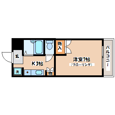 サンシティ五橋の間取り