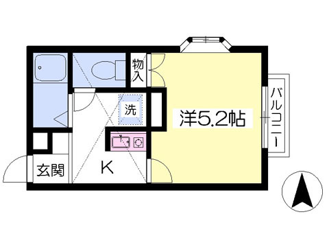 アップルハウス大新町の間取り