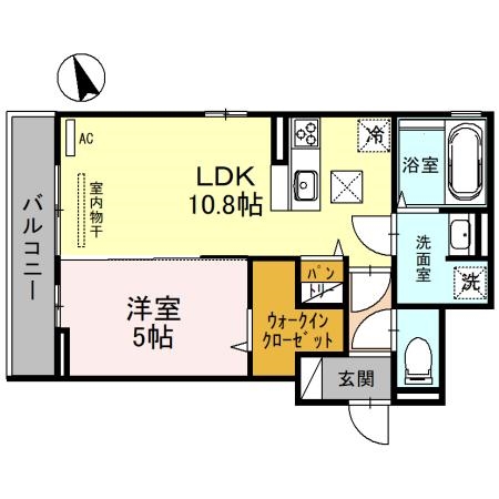 D-ROOM女池上山IIの間取り