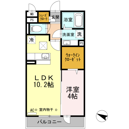 D-room高尾の間取り