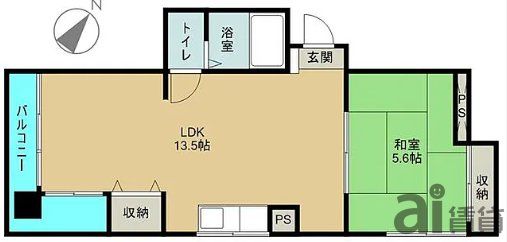 川越市富士見町のマンションの間取り