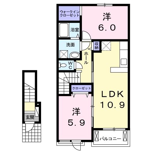 グリーン　テラスＡの間取り