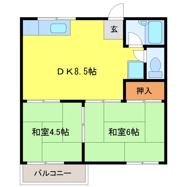 コーポ明正の間取り