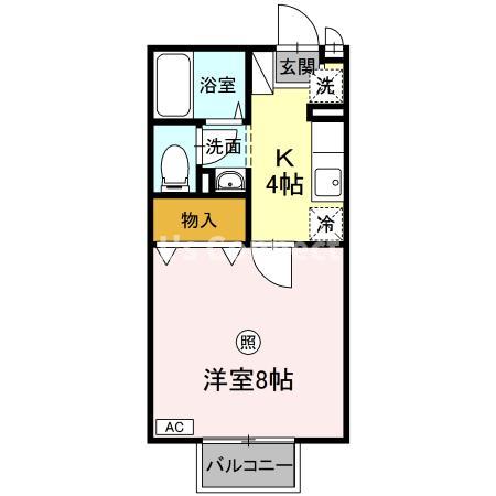 ドミトリー旭Ｂの間取り
