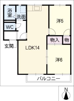 アトリュームＳＡＴＯ　Ｃ棟の間取り