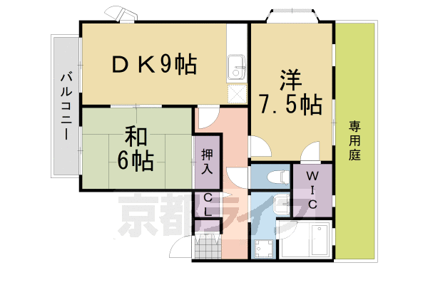 パレスロード桂の間取り