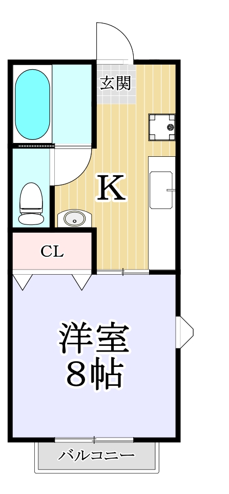 タチバナコーポの間取り