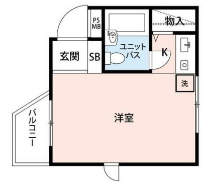 川崎市宮前区小台のマンションの間取り