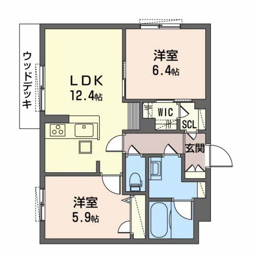 シャーメゾンセレナヴィラの間取り