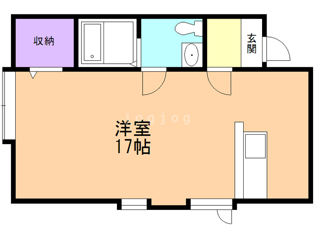 札幌市白石区本通のアパートの間取り