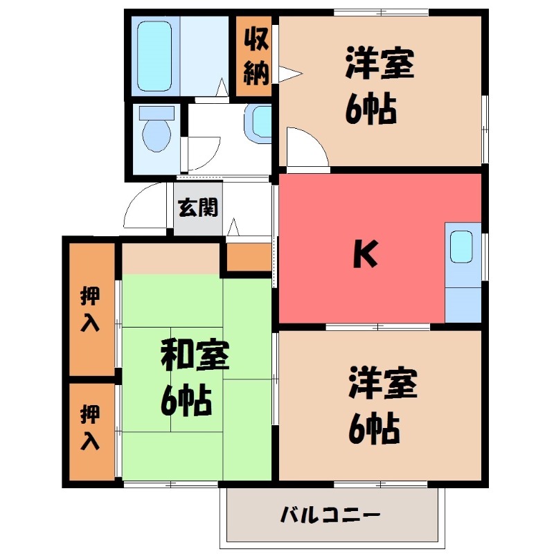 ラフォーレいずみ野 Fの間取り