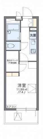 レオパレスしるびあの間取り