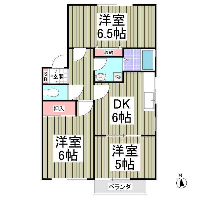 アコルデ21C棟の間取り