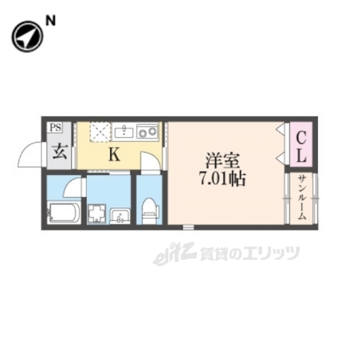 【蒲生郡日野町大字大窪のアパートの間取り】