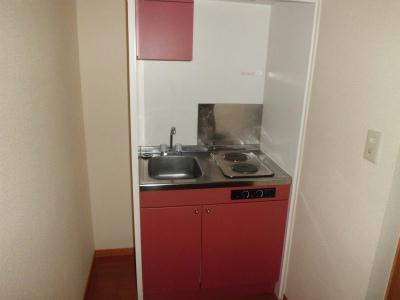 キッチン　2口電気コンロ付ミニキッチン。