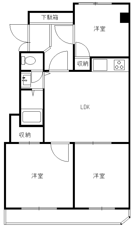 ヴェール上小阪の間取り写真