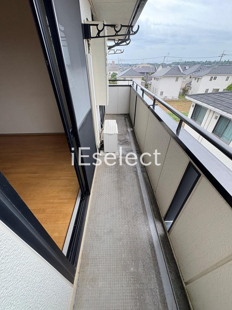 バルコニー　お洗濯物はこちらで