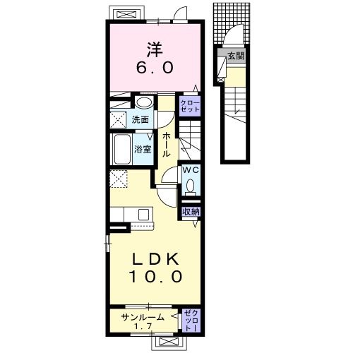 サン・ビレッジ・ハッタ2_間取り_0