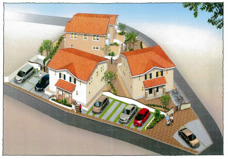 建物外観　閑静な住宅街に位置する3ＬＤＫ