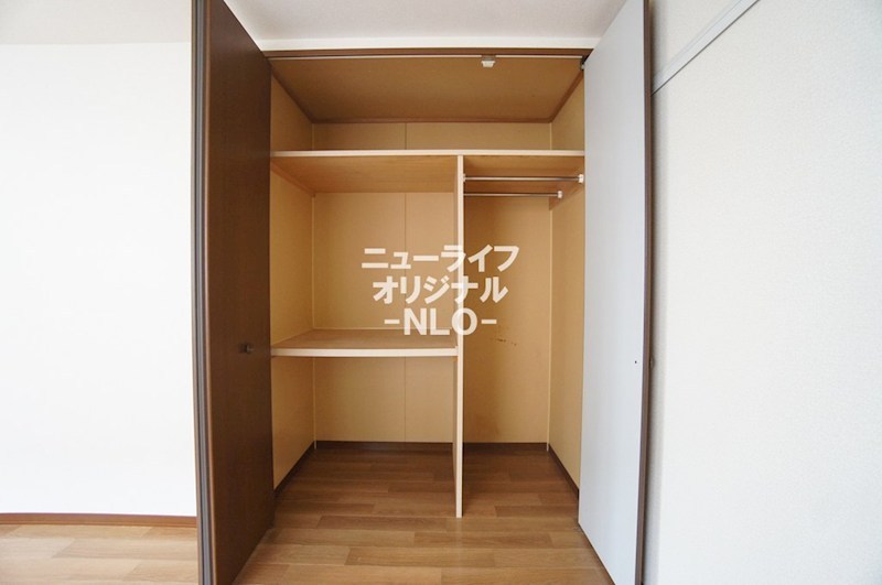 収納　収納力のあるクローゼット付き