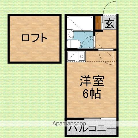 東武東上線 上福岡駅 徒歩9分 2階建 築37年の間取り写真