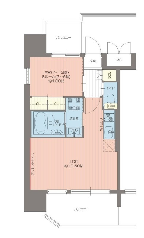 プレジオ都島北通の間取り写真