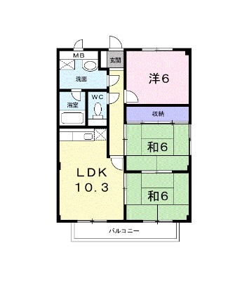 メゾンホワイトの間取り写真