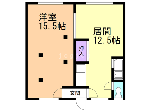 コーポさがの間取り