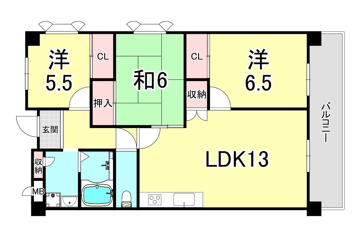 CASAベラヴィスタ垂水(カーサーベラヴィスタ垂水)の間取り