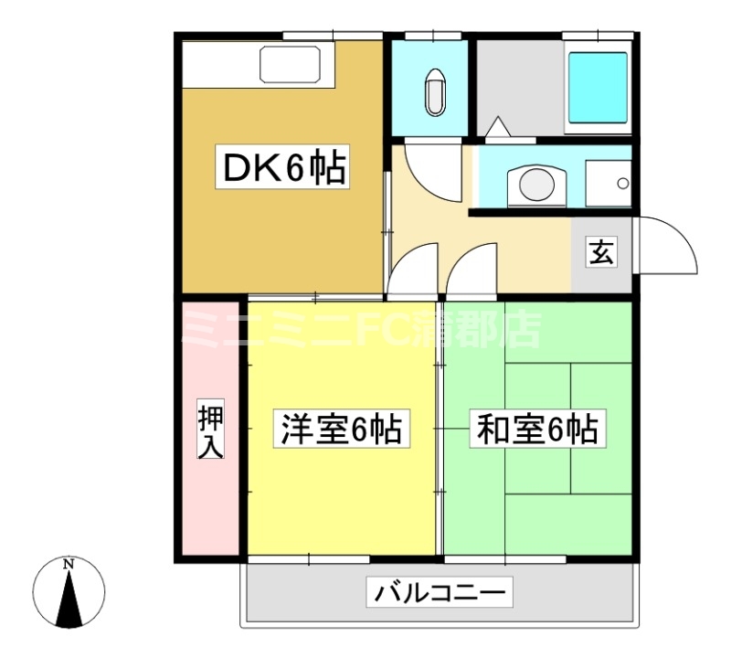 マルニマンション2の間取り