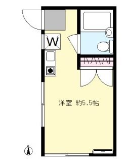 世田谷区世田谷のアパートの間取り