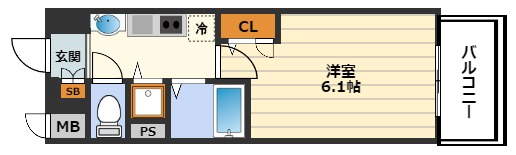 プレサンス天満橋アンジェの間取り