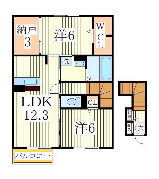 コンフォートＤの間取り