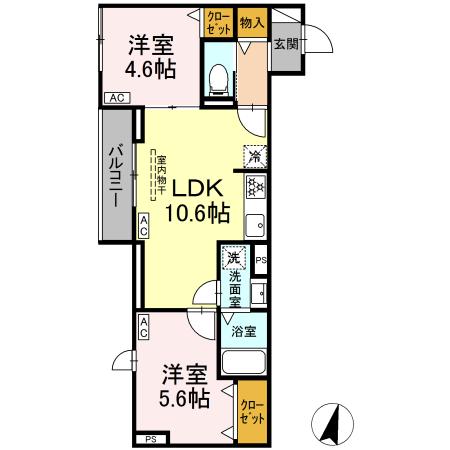 グラナーデ西瑞江の間取り