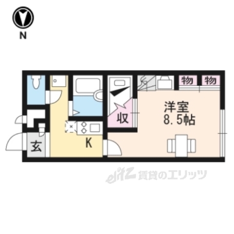 レオパレスワイズコート日野の間取り