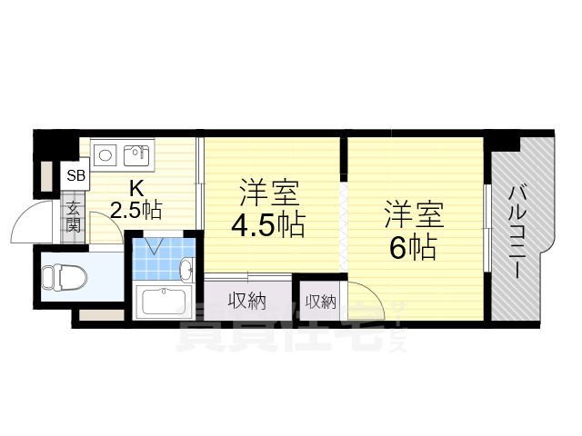 カルム東豊中の間取り