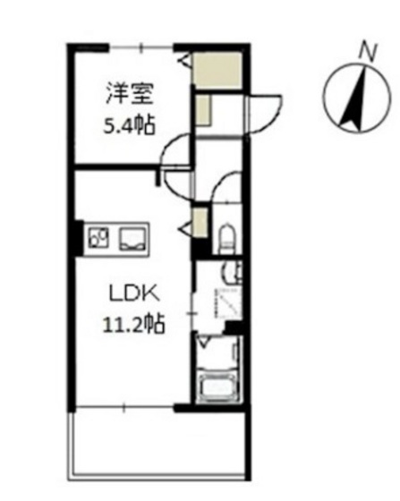 メープルコート　Ａの間取り