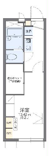 レオパレスフラワー開成IIの間取り