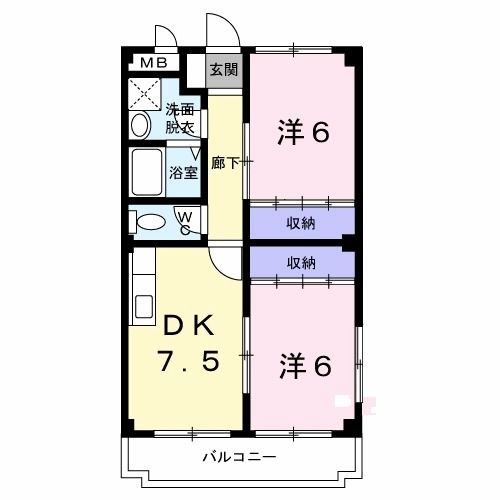 エルカーサ引野の間取り