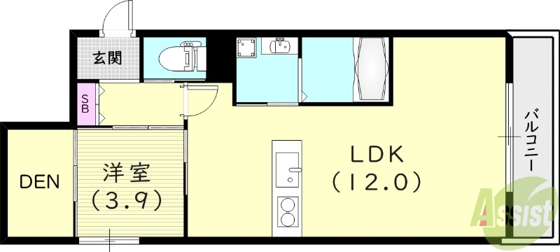 センプレヴィータさくら夙川の間取り