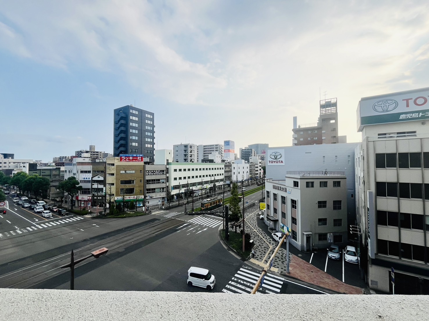 【鹿児島市西千石町のマンションの眺望】