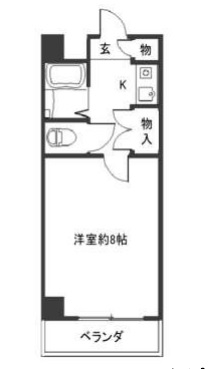 堺市堺区南三国ヶ丘町のマンションの間取り