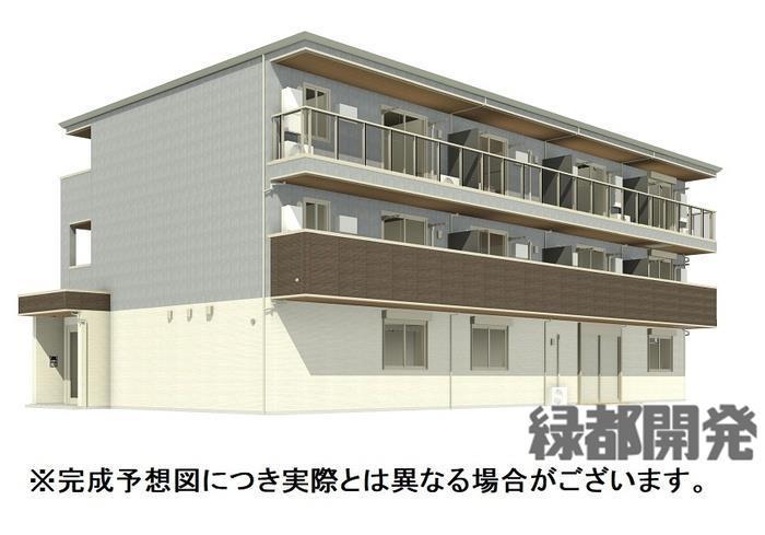 【下関市新椋野のアパートの建物外観】