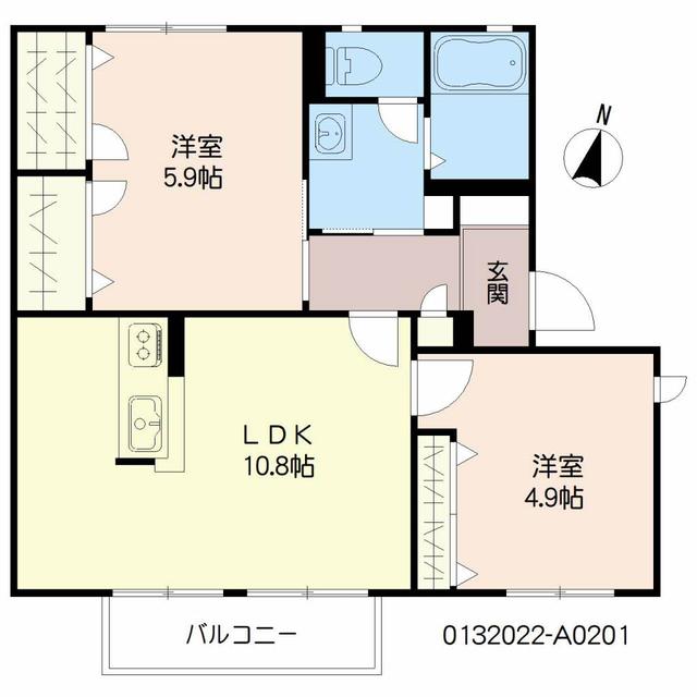 シャンテ星ヶ丘の間取り