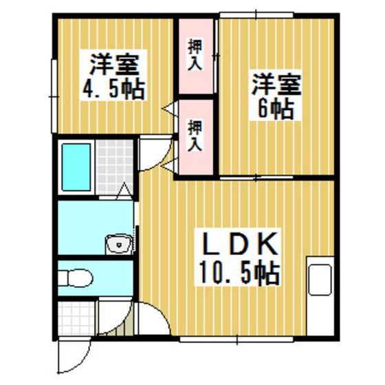 Ｍハイツ若草１の間取り